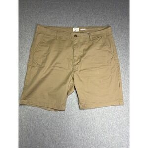 Quiksilver Straight Tapered Fit Mens Khaki Shorts Size‎ 38